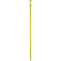 Ultra Hygiene Handle, Broom/Scraper/Squeegee, Yellow, Ergonomic, 59" L Pryde Industrial Inc.