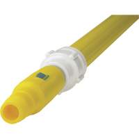 Manche de brosse pour plateforme, Brosse/Support &agrave; tampon, Jaune, T&eacute;lescopique, 62"-113" lo Pryde Industrial Inc.