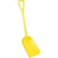 One-Piece Hygienic Shovel, 10" x 6" Blade, 37-1/2" Length, Plastic, Yellow Pryde Industrial Inc.