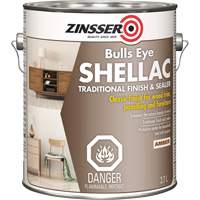 Zinsser&reg; Bulls Eye&reg; Shellac Sealer, Amber, 3.7 L Pryde Industrial Inc.
