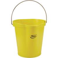 Food Hygiene Bucket, Yellow, 3 US gal. Pryde Industrial Inc.