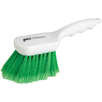 Short Handle Detail Brush, 9" L, Synthetic Bristles, Green Pryde Industrial Inc.
