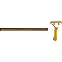 Window Squeegee with Handle, 18", Rubber, Brass Frame Pryde Industrial Inc.
