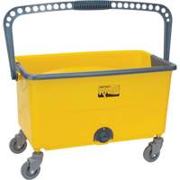 Microfibre Mop Bucket & Wringer, Strainer, 11 US Gal. (44 Quart), Yellow Pryde Industrial Inc.