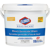 Lingettes d&eacute;sinfectantes &agrave; l'eau de Javel Healthcare, 110 lingettes Pryde Industrial Inc.