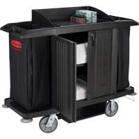 Executive Full-Size Housekeeping Cart with Doors Pryde Industrial Inc.