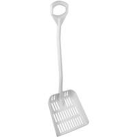 Ergonomic Large Sieve Shovel, 45" Length, Plastic, White Pryde Industrial Inc.