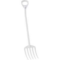 Hygienic Fork, 49" Length, Plastic, White Pryde Industrial Inc.