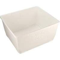 Aero-Tote Tub with Drain Plug, Plastic, White Pryde Industrial Inc.