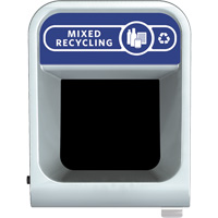 Configure Mixed Recycling Waste Container, Bulk, Steel, 45 US gal. Pryde Industrial Inc.