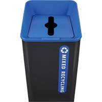 Sustain Mixed Recycling Container, Bulk, Plastic, 23 US gal. Pryde Industrial Inc.