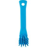 Brosse avec rebord grattoir, Soies Ferme, Longueur de 6", Bleu Pryde Industrial Inc.