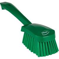 Brosse &agrave; r&eacute;curer avec manche court, Soies Doux, Longueur de 10-1/2", Vert Pryde Industrial Inc.