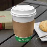 Kraft Coffee Cup Sleeves, Paper, 12 oz. - 20 oz., Brown Pryde Industrial Inc.