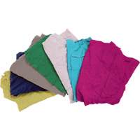 Recycled Material Wiping Rags, Cotton, Mix Colours, 10 lbs. Pryde Industrial Inc.