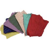 Recycled Material Wiping Rags, Fleece, Mix Colours, 25 lbs. Pryde Industrial Inc.