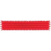 Push Broom Head, Fine/Stiff Bristles, 16-1/2", Polyester/Polypropylene, Red Pryde Industrial Inc.