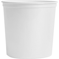 Food Storage Container, Plastic, 2 L Capacity, White Pryde Industrial Inc.