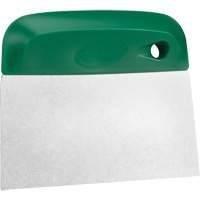 Flexible Stainless Steel Dough Cutter/Scraper, Green, 4-1/2" W x 5-3/4" L Pryde Industrial Inc.