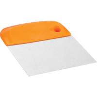 Flexible Stainless Steel Dough Cutter/Scraper, Orange, 4-1/2" W x 5-3/4" L Pryde Industrial Inc.