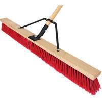 Push Broom with Braced Handle, 36", Medium, PVC Bristles Pryde Industrial Inc.