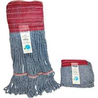 Wide-Band Mop Head, Antimicrobial/Floor Finishing/Specialty, Cotton/Rayon/Synthetic, Loop Style Pryde Industrial Inc.