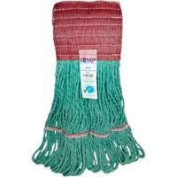Wide-Band Mop Head, Antimicrobial/Floor Finishing/Specialty, Cotton/Rayon/Synthetic, Loop Style Pryde Industrial Inc.