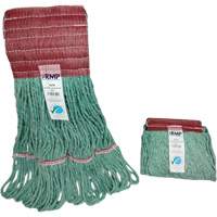 Wide-Band Mop Head, Antimicrobial/Floor Finishing/Specialty, Cotton/Rayon/Synthetic, Loop Style Pryde Industrial Inc.