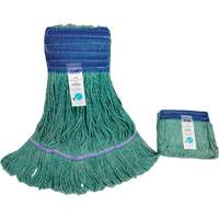 Wide-Band Mop Head, Antimicrobial/Floor Finishing/Specialty, Cotton/Rayon/Synthetic, Loop Style Pryde Industrial Inc.