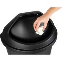 Half-Round Garbage Bin, Polyethylene, 21 US gal. Pryde Industrial Inc.