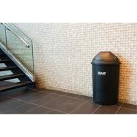 Half-Round Garbage Bin, Polyethylene, 21 US gal. Pryde Industrial Inc.