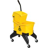 Seau & essoreuse pour vadrouille Grizzly, Pression vers le bas, 8 gal. US (32 pintes), Jaune Pryde Industrial Inc.