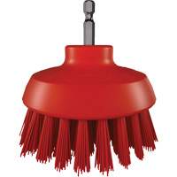 Brosse ronde HyDrive pour perceuse, Soies Tr&egrave;s ferme, Longueur de 3-1/10", Rouge Pryde Industrial Inc.
