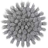 Brosse ronde HyDrive pour perceuse, Soies Tr&egrave;s ferme, Longueur de 3-1/10", Blanc Pryde Industrial Inc.