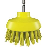 Brosse ronde HyDrive pour perceuse, Soies Tr&egrave;s ferme, Longueur de 3-1/10", Jaune Pryde Industrial Inc.