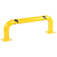 Low Profile Rack Guards, 4' W x 1.4' H, Yellow Pryde Industrial Inc.
