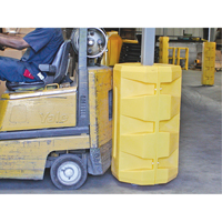 Column Protectors, 8-1/4" x 8-1/4" Inside Opening, 23-1/2" L x 23-1/2" W x 39-1/2" H, Yellow Pryde Industrial Inc.