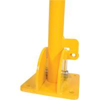 Fold-Down Bollards, Steel, 42" H x 1-3/4" W, Yellow Pryde Industrial Inc.