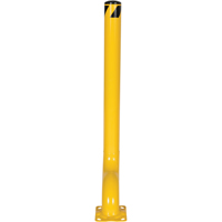Offset Bollard, Steel, 54" H x 4-1/2" W, Yellow Pryde Industrial Inc.