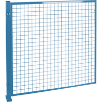 Perimeter Guards - Mesh Style, 4' H x 4' W, Blue Pryde Industrial Inc.