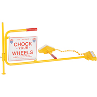 Single Rail Chock With Flag Rail Combo Pryde Industrial Inc.