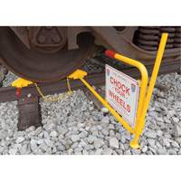 Single Rail Chock With Flag Rail Combo Pryde Industrial Inc.