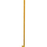 Adjustable Perimeter Guard Corner Post, 4" W x 72" H, Yellow Pryde Industrial Inc.