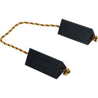 Airline Wheel Chock, 5" x 10" x 4-1/2", Black Pryde Industrial Inc.
