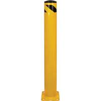 Safety Bollard, Steel, 42" H x 5-1/2" W, Yellow Pryde Industrial Inc.
