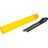 Polyethylene Bollard Cover, 6-5/8" Dia. x 52" L, Red/Yellow Pryde Industrial Inc.