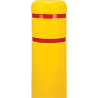 Polyethylene Bollard Cover, 6-5/8" Dia. x 52" L, Red/Yellow Pryde Industrial Inc.