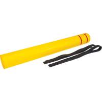 Capuchon en poly&eacute;thyl&egrave;ne pour borne de protection, 6-5/8" dia. x 60" l, Rouge/Jaune Pryde Industrial Inc.
