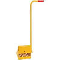 Ice Chock with Ergonomic Handle, Steel, Yellow, 8-1/16" W x 10-5/8" D x 8-13/16" H Pryde Industrial Inc.