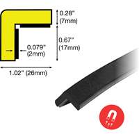 Magnetic E Profile Magnetic 1M Corner Protection Bumper Guard Pryde Industrial Inc.